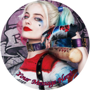 harley quinn superhero suicide squad edible cake image topper birthday cake party
