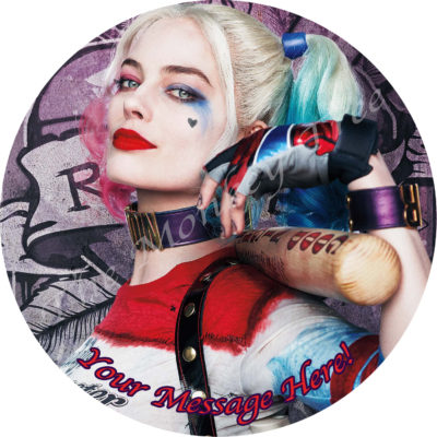 harley quinn superhero suicide squad edible cake image topper birthday cake party