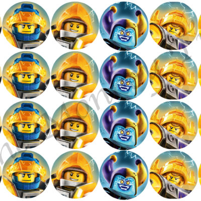 lego nexo knights edible image fondant cake topper cupcake