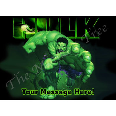 hulk edible image avengers cake topper fondant superhero birthday party