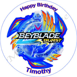 beyblade burst edible cake image topper party birthday