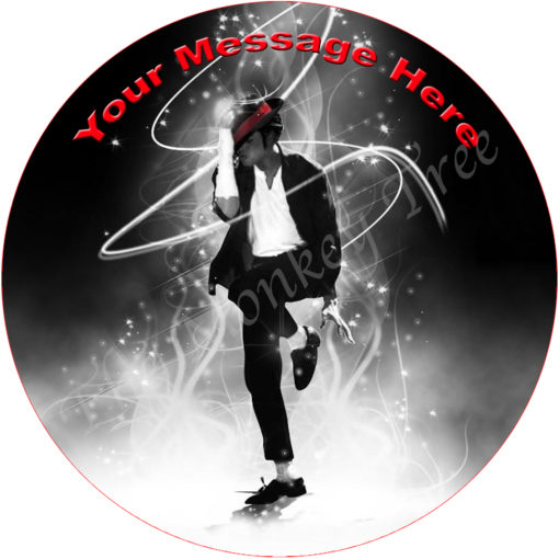 Michael Jackson edible cake image topper birthday party disco