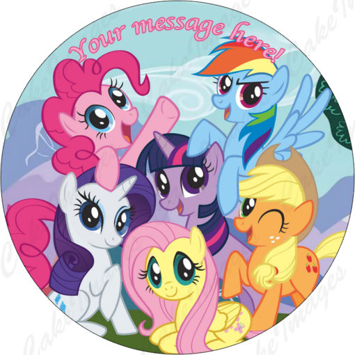 My little pony equestria girls edible cake image topper fondant birthday unicorn