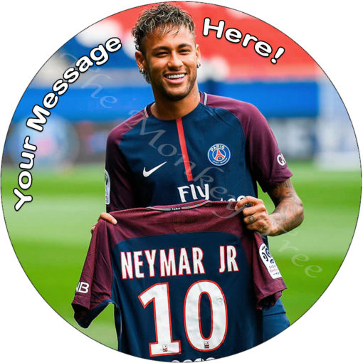 Neymar football soccer Barcelona fc edible cake image topper birthday sport