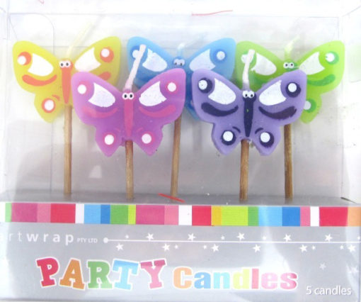 butterfly candle set birthday party