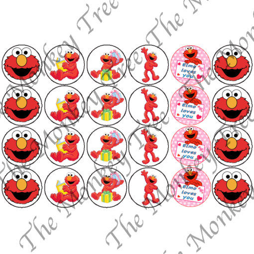 elmo cupcake toppers fondant