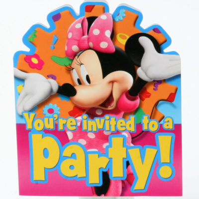 Minnie Mouse invitations birthday party invite