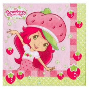 strawberry shortcake napkin birthday party