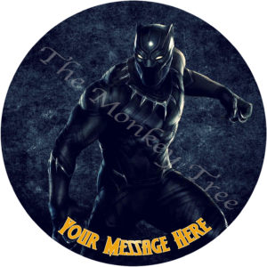 Avengers edible image cake fondant infinity wars black panther superhero
