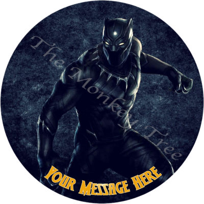 Avengers edible image cake fondant infinity wars black panther superhero