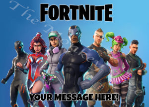 fortnite edible cake image topper birthday fondant icing party Auckland