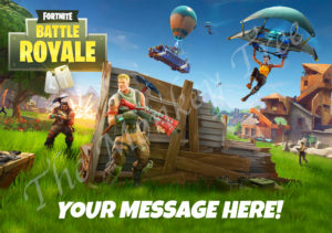 fortnite edible cake image topper birthday fondant icing party Auckland