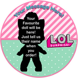 lol suprise doll edible image topper cake cupcake party confetti pop