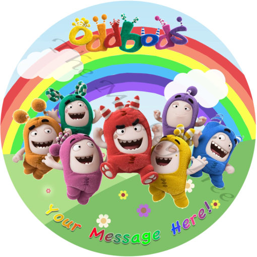 oddbods edible cake image topper nz birthday party cake