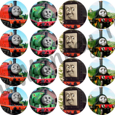 Thomas tank engine birthday cake edible image topper cupcake birthday