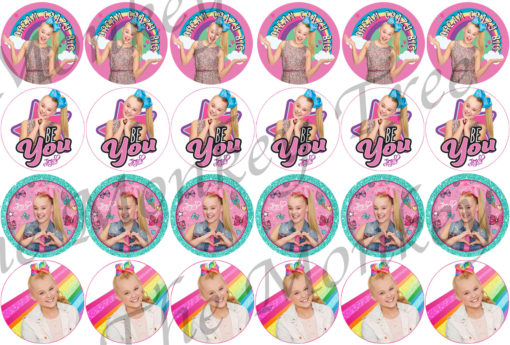 jojo Siwa edible cake image topper party birthday cake cupcake