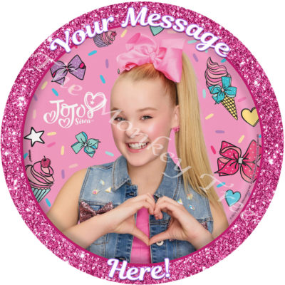 jojo Siwa edible cake image topper party birthday cake cupcake