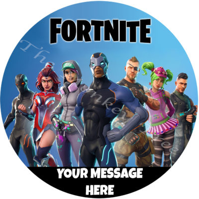 fortnite edible cake image topper birthday fondant icing party Auckland