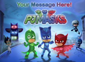 pj masks edible cake image fondant superhero