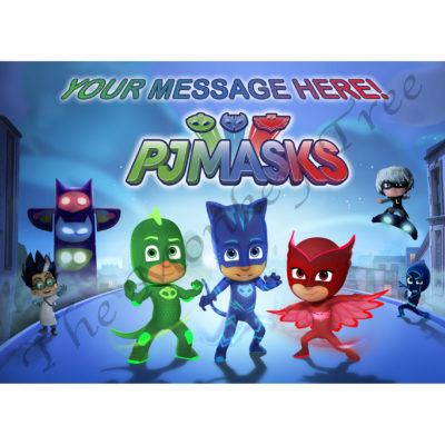 pj masks edible cake image fondant superhero