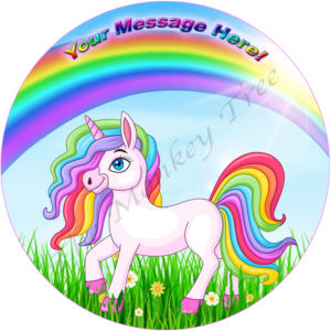 edible image fondant cake unicorn fairy magic birthday