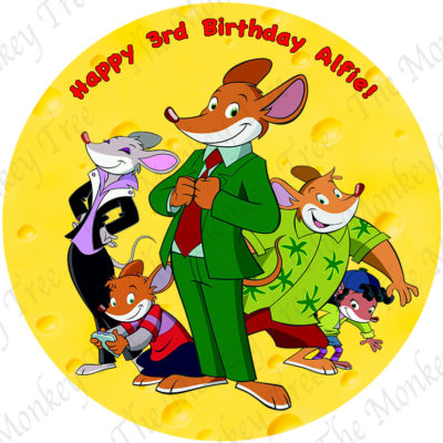 geronimo stilton edible cake image fondant birthday