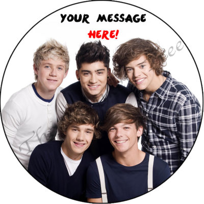 one direction 1D edible cake image topper birthday