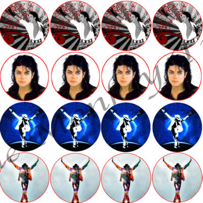 michael jackson cupcake edible cake birthday topper