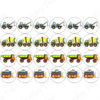 constructions digger building birthday party cupcake fondant