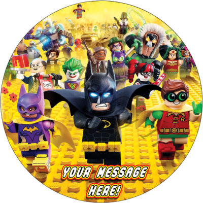 lego batman movie edible cake image topper