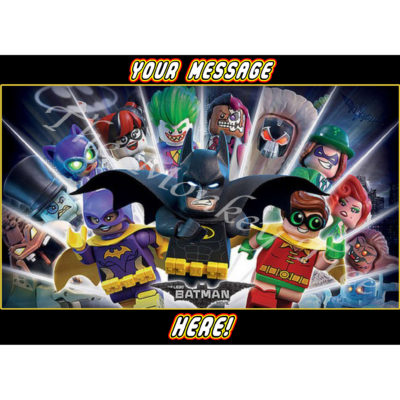 lego batman movie edible cake image topper