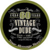 vintage dude edible cake image topper birthday 40th 50th 60th 70th