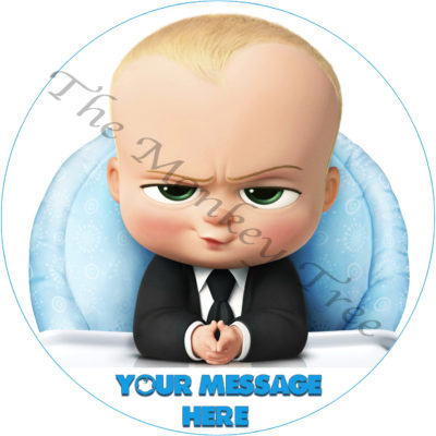 boss baby edible cake image birthday party cupcake