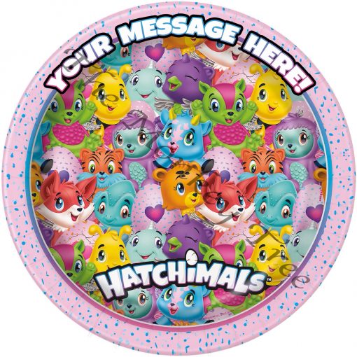 hatchimals edible cake image birthday cupcake party fondant