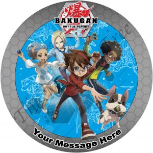 bakugan battle planet edible cake image cupcake birthday