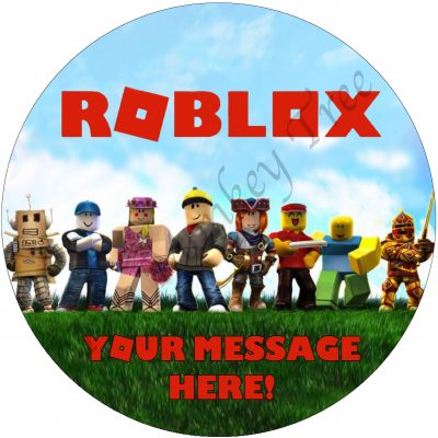 roblox fondant edible cake image topper birthday cupcake