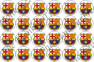 Barcelona fc football soccer cupcake edible birthday sports party cake