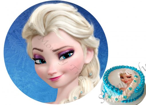 frozen elsa anna olaf edible cake image fondant