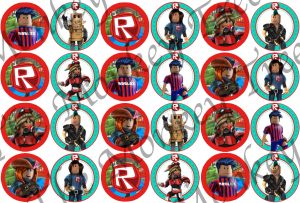 roblox cupcake birthday cake fondant edible party