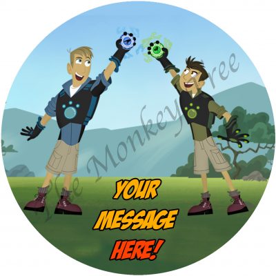 wild kratts edible cake image topper fondant birthday animal jungle party cupcake