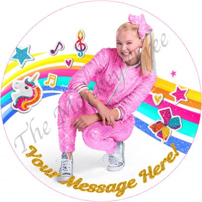 jojo Siwa edible cake image birthday cupcake party dream tour