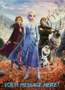 Elsa Anna Olaf Frozen edible cake image Auckland birthday party cake