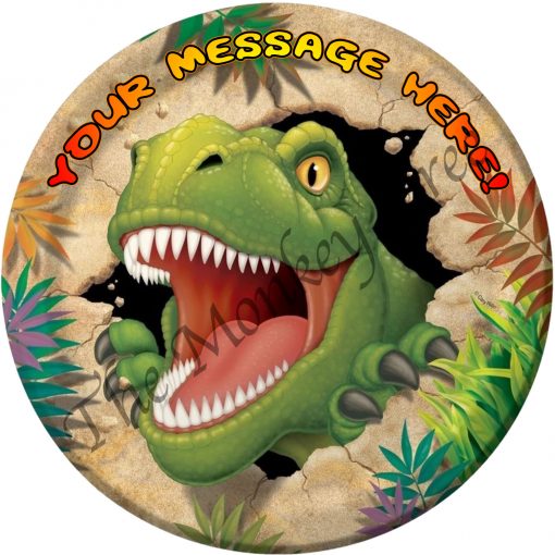 t rex dinosaur edible cake image fondant jurassic cute