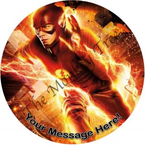 the flash superhero birthday cake cupcakes edible fondant cake
