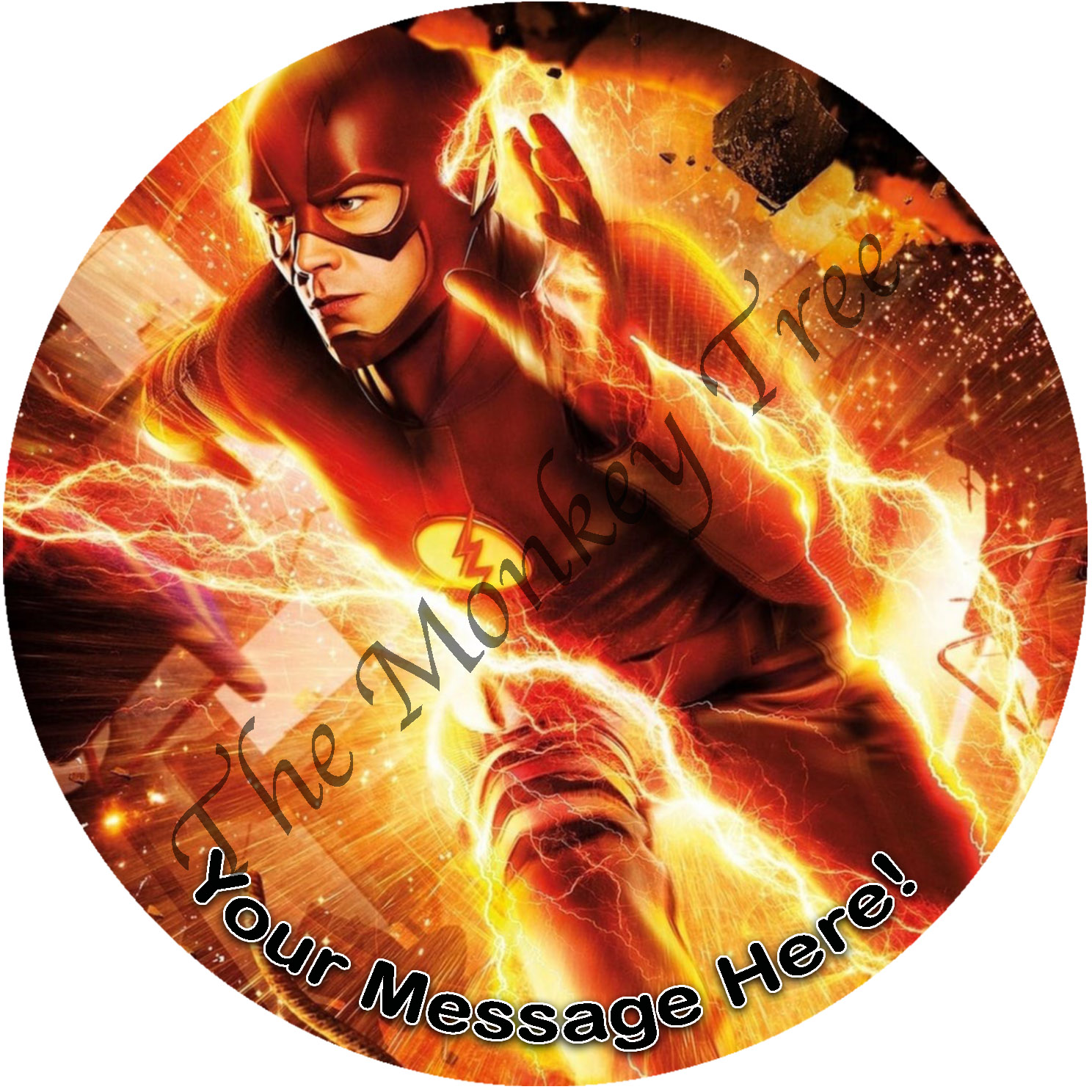 The Flash Licensed Edible Cake Topper - Walmart.com