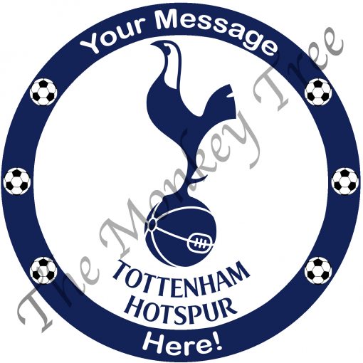 tottenham hotspur logo football edible icing cake image fondant birthday soccer