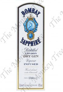 bombay sapphire gin label edible fondant cake image