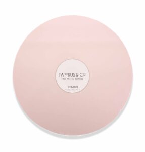 pink round cake board masonite