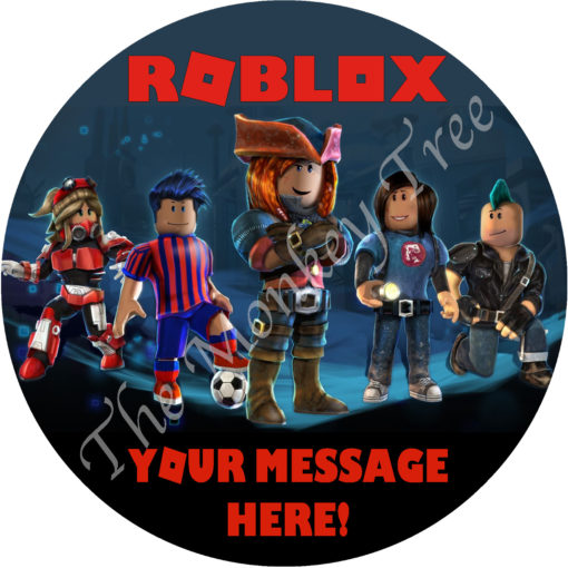 roblox fondant edible cake image topper birthday cupcake