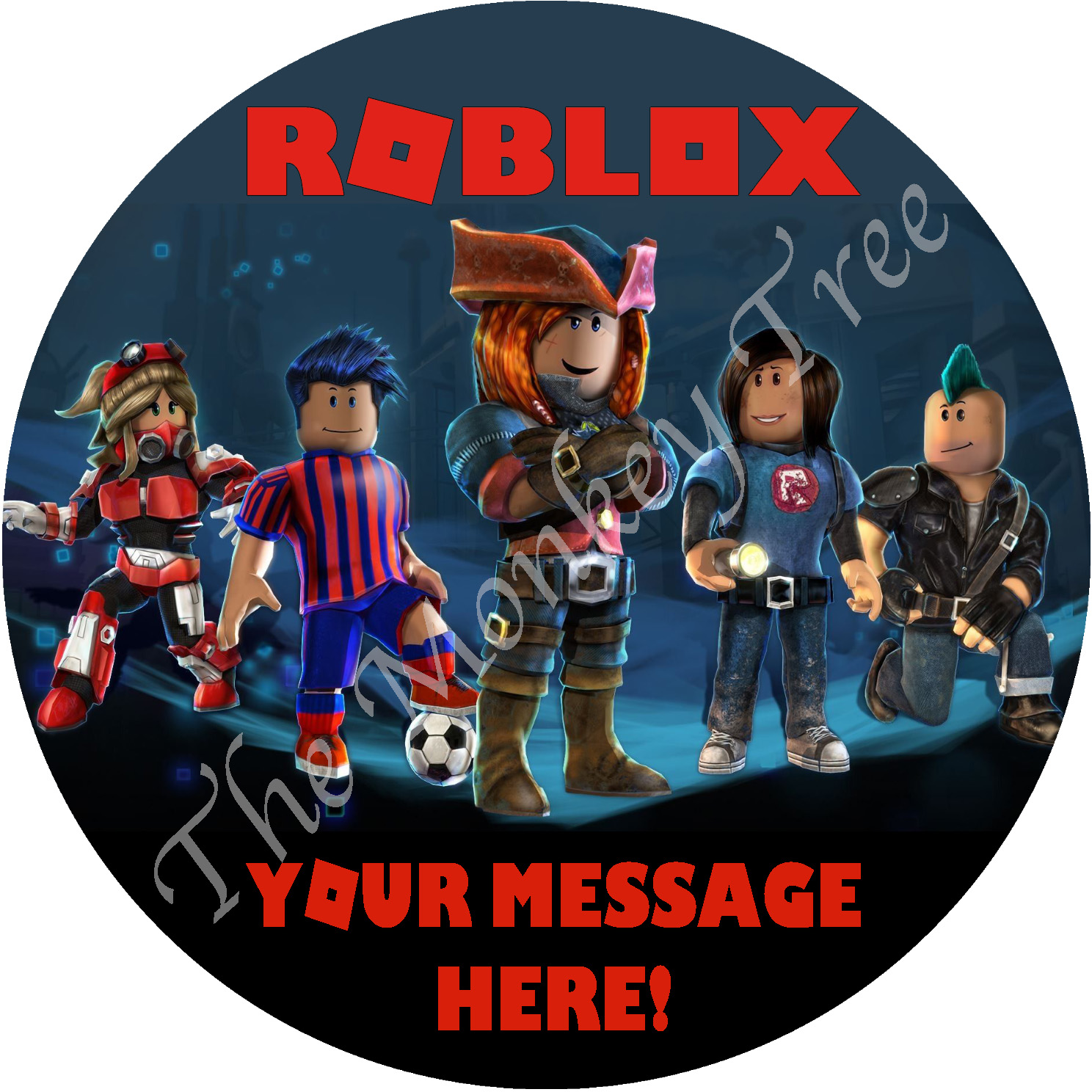 Roblox Edible Cake Topper Personalised Printed Edible Image My XXX 